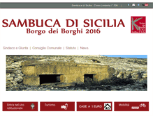 Tablet Screenshot of comune.sambucadisicilia.ag.it